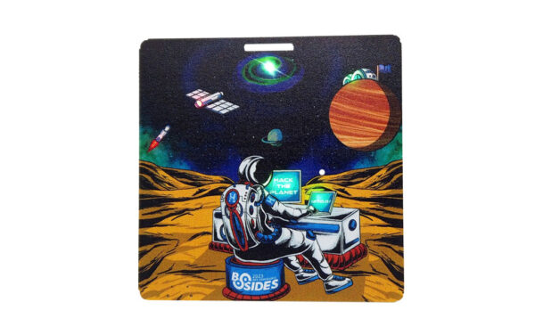 BSidesSF Badge Village – Astronaut Badge by Hackerware