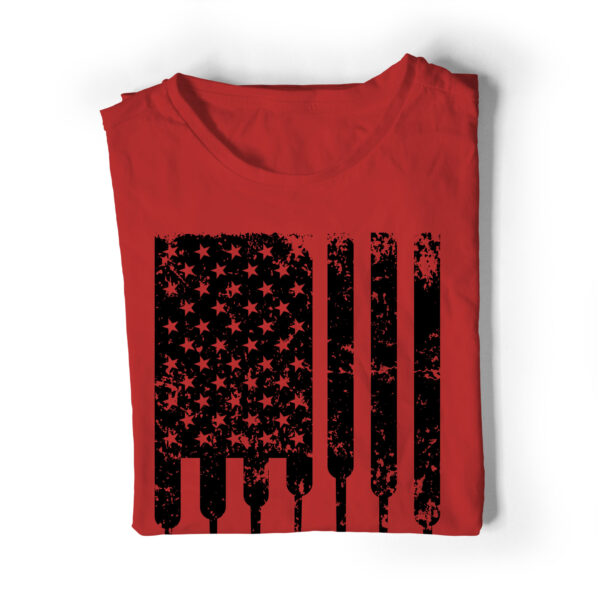 Distressed Lockpick Flag Vertical Unisex T-Shirt